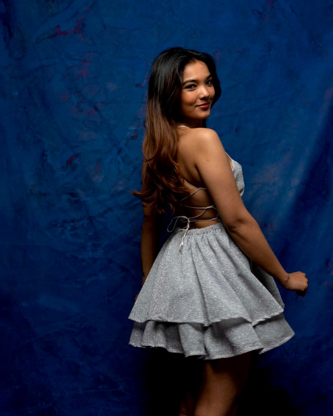 Silver Dress Back